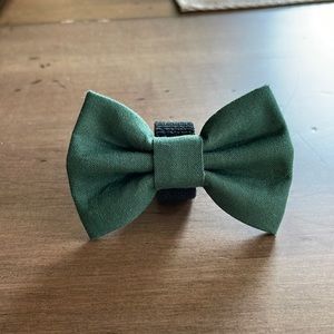Green Dog Bow Tie - XS
